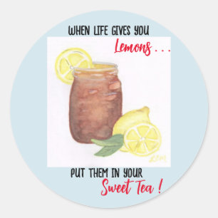 Redonda Pegatina redondeado Sweet Tea Classic