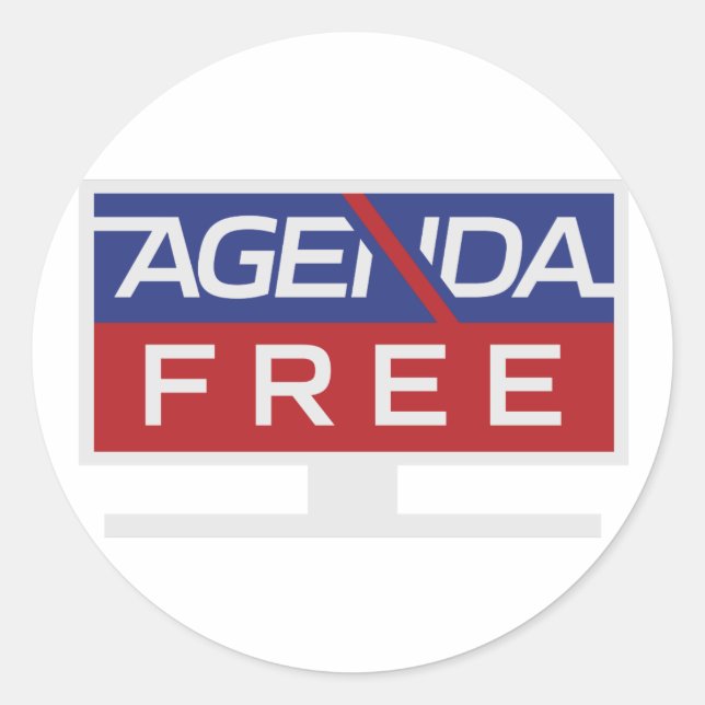 Redonda Pegatina redondo (Anverso)