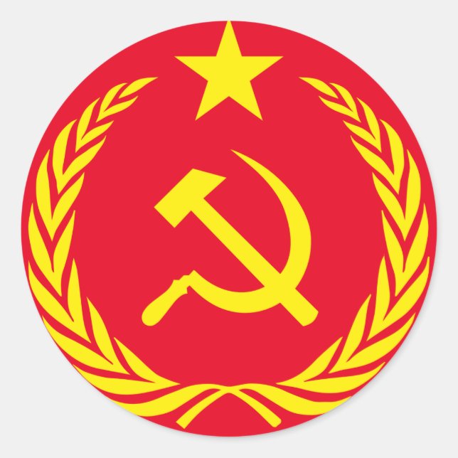 Redonda Pegatina redondo (Anverso)