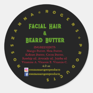 Redonda Pegatina redondo