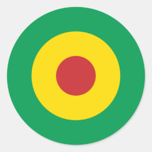 Redonda Pegatina redondo africano de la MOD