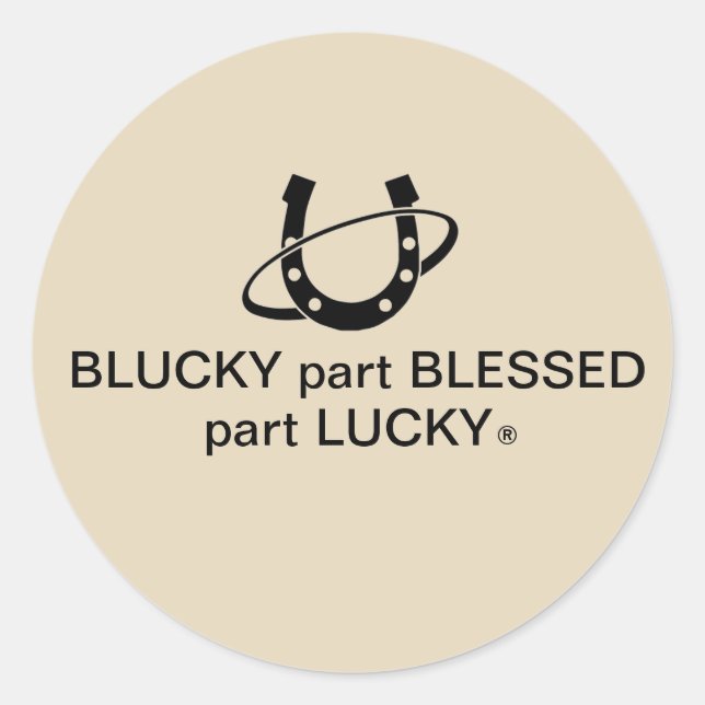 Redonda Pegatina redondo, brillante, grande de 3 pulgadas  (Anverso)