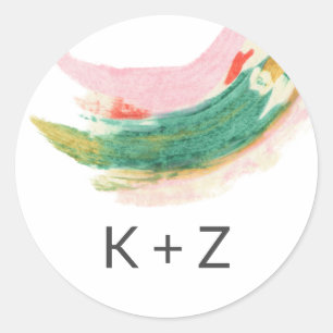 Redonda Pegatina redondo clásico