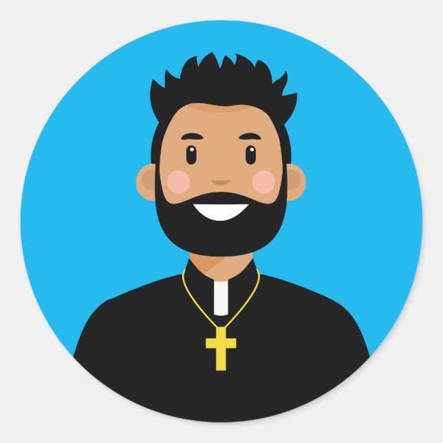 Redonda Pegatina redondo clásico (Anverso)