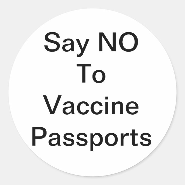 Redonda Pegatina redondo clásico (Anverso)