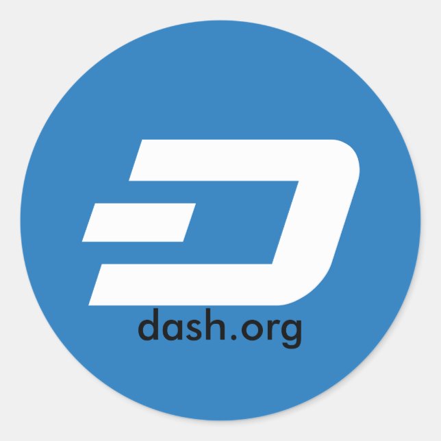 Redonda Pegatina redondo clásico (Anverso)