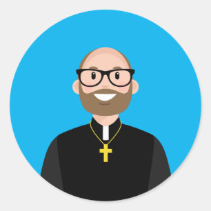 Redonda Pegatina redondo clásico