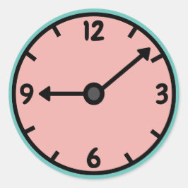 Redonda Pegatina redondo clásico