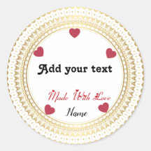 Pegatina redondo clásico