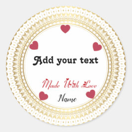 Redonda Pegatina redondo clásico