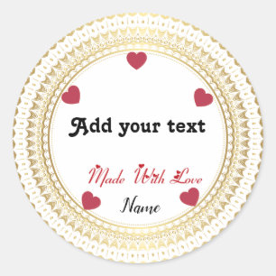 Redonda Pegatina redondo clásico