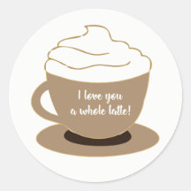 Pegatina redondo clásico, brillante