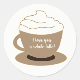 Redonda Pegatina redondo clásico, brillante