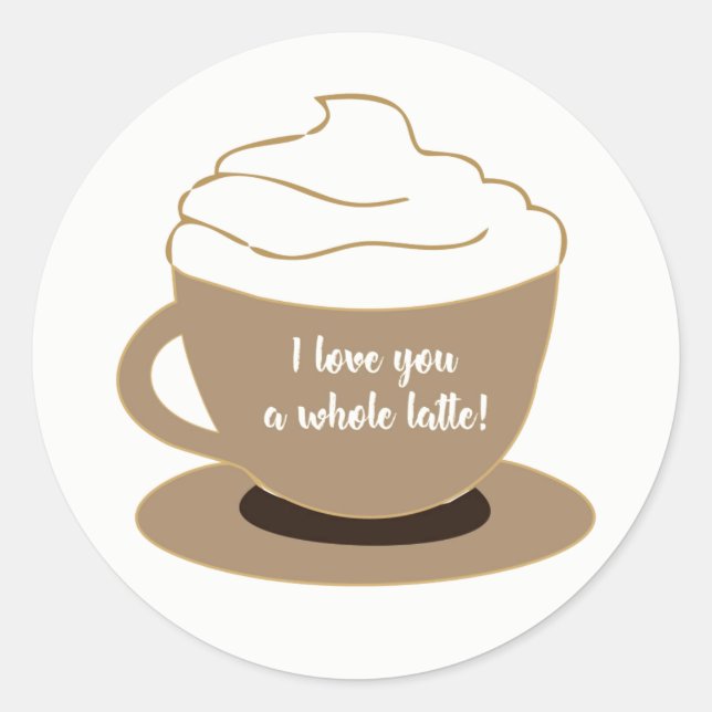 Redonda Pegatina redondo clásico, brillante (Anverso)