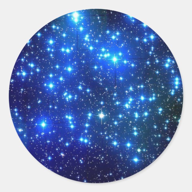 Redonda Pegatina redondo clásico, brillante (Anverso)