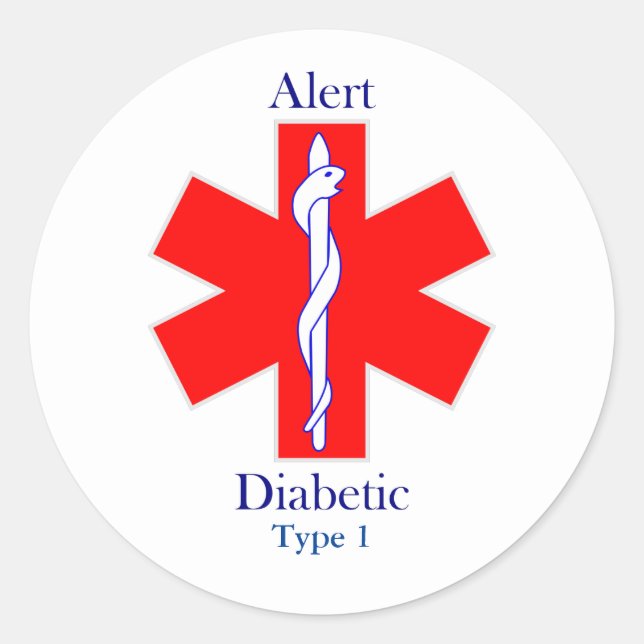 Redonda Pegatina redondo clásico, brillante, grande, de 3  (Anverso)