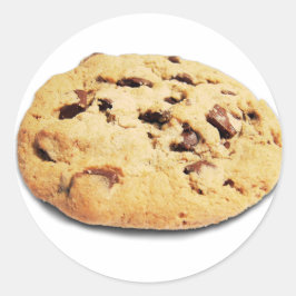Redonda Pegatina redondo clásico de chocolate de cookie