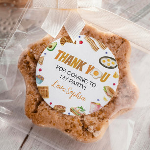 Redonda Pegatina redondo clásico de desayuno Brunch Cumple