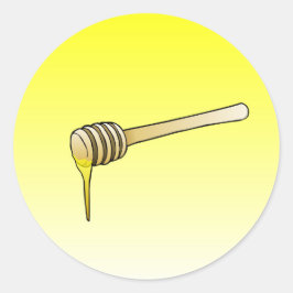 Redonda Pegatina redondo clásico de Honey Dipper