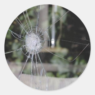 Redonda Pegatina redondo clásico de la ventana de presenta