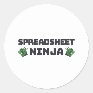 Redonda Pegatina redondo clásico de Spreadsheet ninja