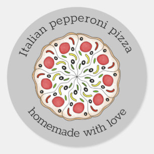 Redonda pegatina redondo clásico de texto personalizado de