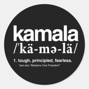 Redonda Pegatina redondo clásico Kamala Harris 2020