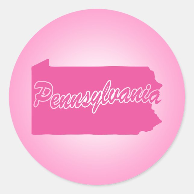 Redonda Pegatina redondo clásico Pennsylvania Classic (Anverso)