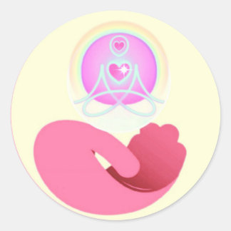 Redonda Pegatina redondo con el logotipo de asesoramiento 