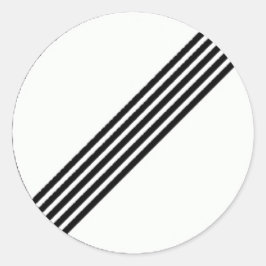 Redonda Pegatina redondo con el signo de fin de restricció