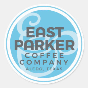 Redonda Pegatina redondo de 3 pulgadas