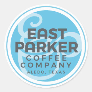 Redonda Pegatina redondo de 3 pulgadas