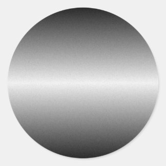Redonda Pegatina redondo de acero cepillado