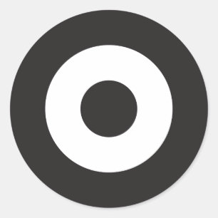 Redonda Pegatina redondo de la MOD de dos tonos