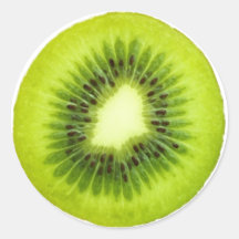 Pegatina redondo de la nota sobre la fruta - Kiwif