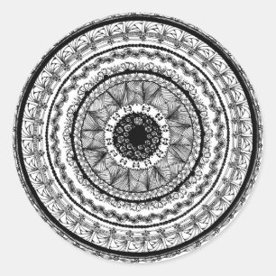 Redonda Pegatina redondo de la "vanidad" de Zendala