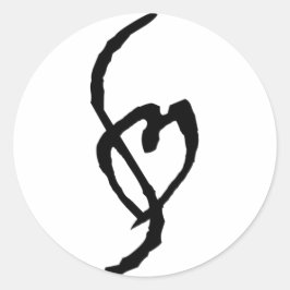 Redonda Pegatina Redondo de marca de mut