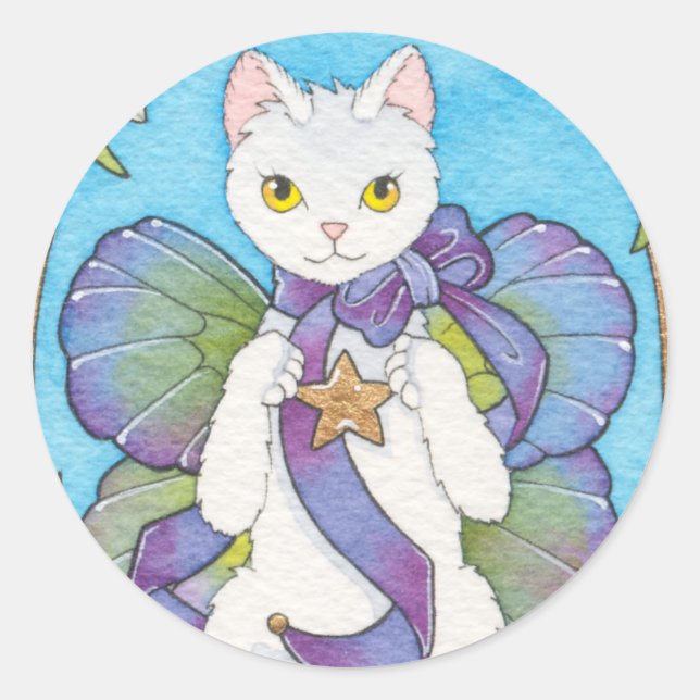 Redonda Pegatina redondo de optimismo (Anverso)