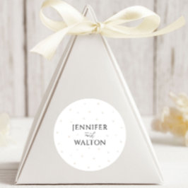 Redonda Pegatina redondo de perlas blancas Boda