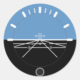 Redonda Pegatina redondo del AI de la aviación