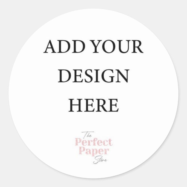 Redonda Pegatina redondo grande (Anverso)