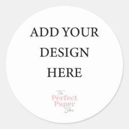 Redonda Pegatina redondo grande