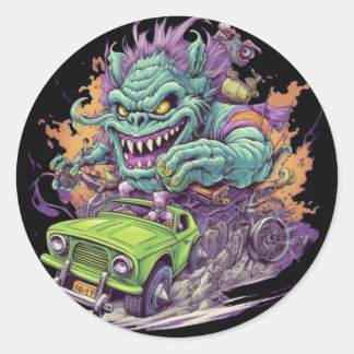 Redonda PEGATINA redondo MOTOR MONSTER