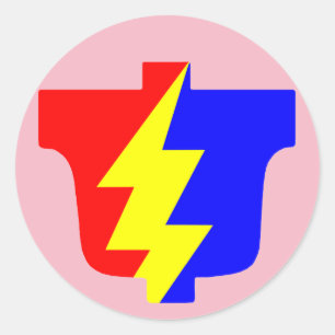 Redonda Pegatina redondo rosado del PLA diseñado por