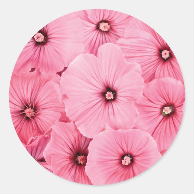 Redonda Pegatina redondo, SEMILLA GLOBAL, Grande, FELIZ (Anverso)