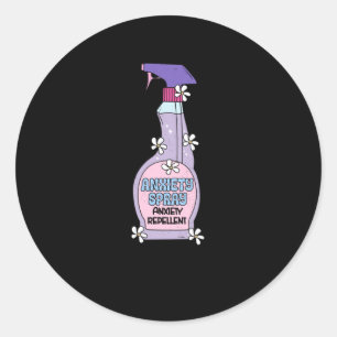 Redonda Pegatina repelente de ansiedad