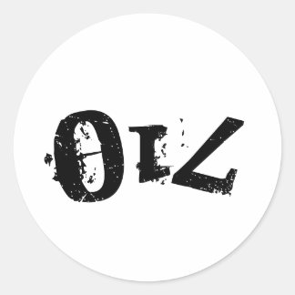 Redonda pegatina reversable