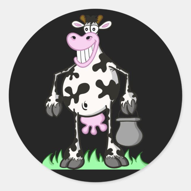 Redonda pegatina roedor "personalizado" (Anverso)