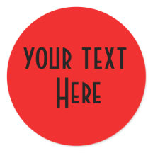 pegatina rojo de texto