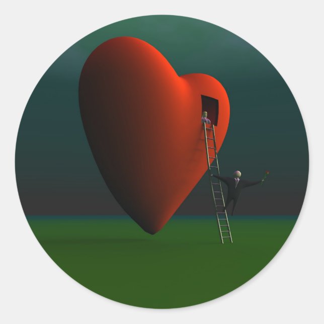 Redonda Pegatina Romancing (Anverso)